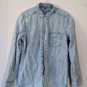Bullhead Light Blue Casual Button Down Shirt
